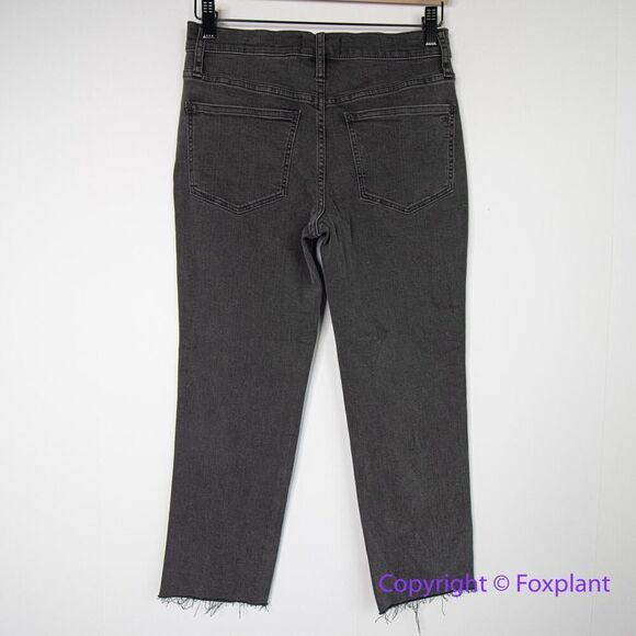 New! Madewell Petite Stovepipe Jeans‎ in Banberry Wash: Raw-Hem, P28 - Picture 7 of 16